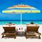 7.2 Feet Portable Outdoor Beach Umbrella with Sand Anchor and Tilt Mechanism